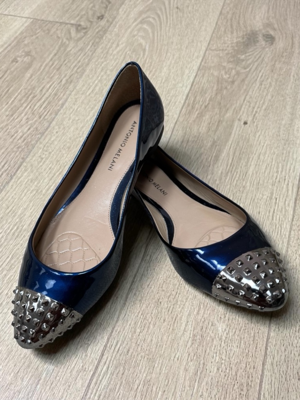 Antonio Melani | Milena | Flats | Bright Navy and Silver | 8.5